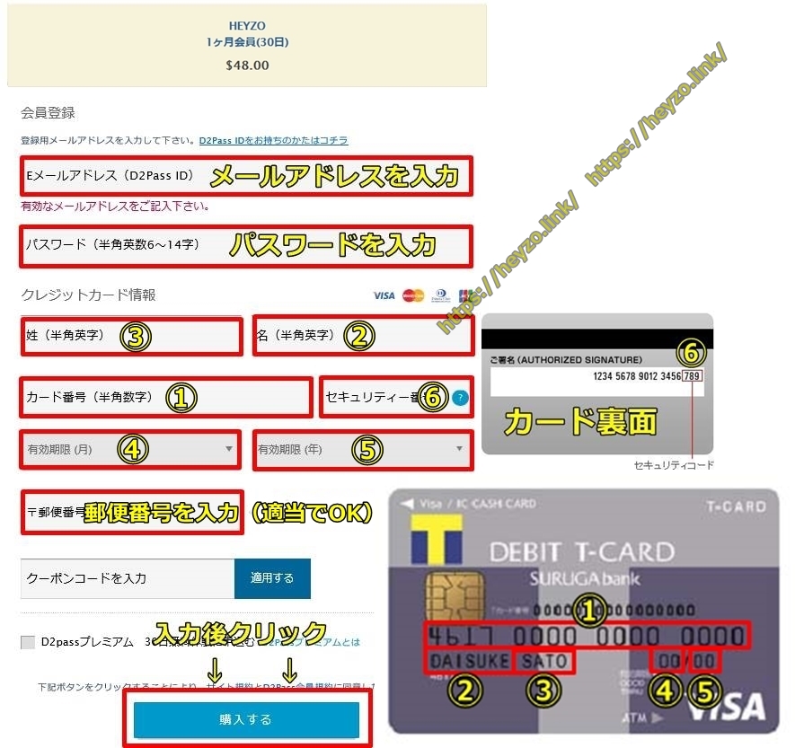 heyzo,Visa�f�r�b�g�s�J�[�h�i�X���K��s�j,VISA